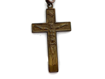 Vintage Crucifix and Faith Hope and Charity Centerpiece at Duckwells