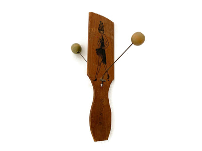 Antique Wood Toy, Dancing Jig Noisemaker at Duckwells