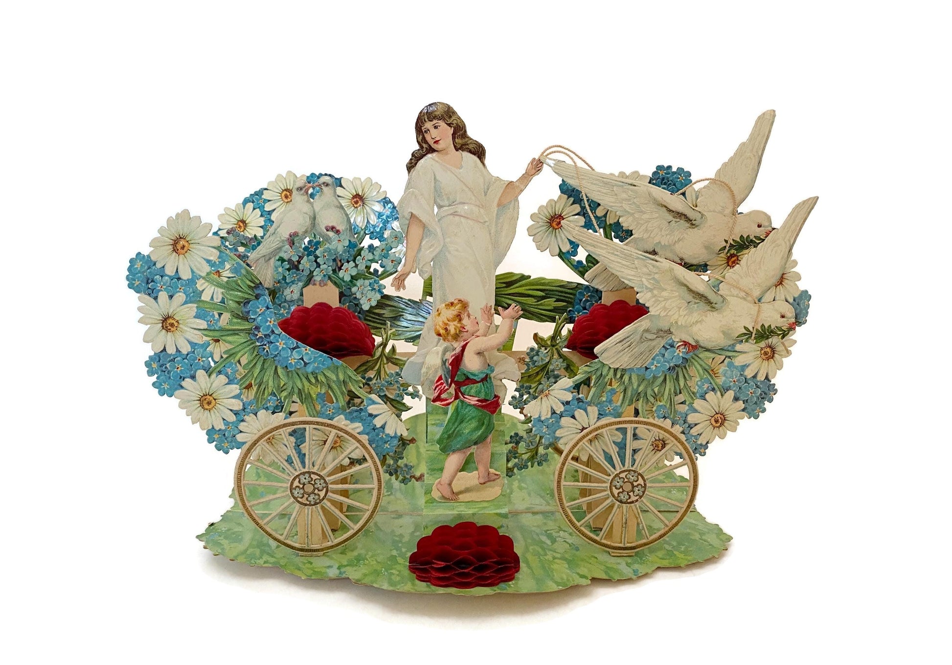 Antique Valentine's Day Card, Pop Out Display Card at Duckwells
