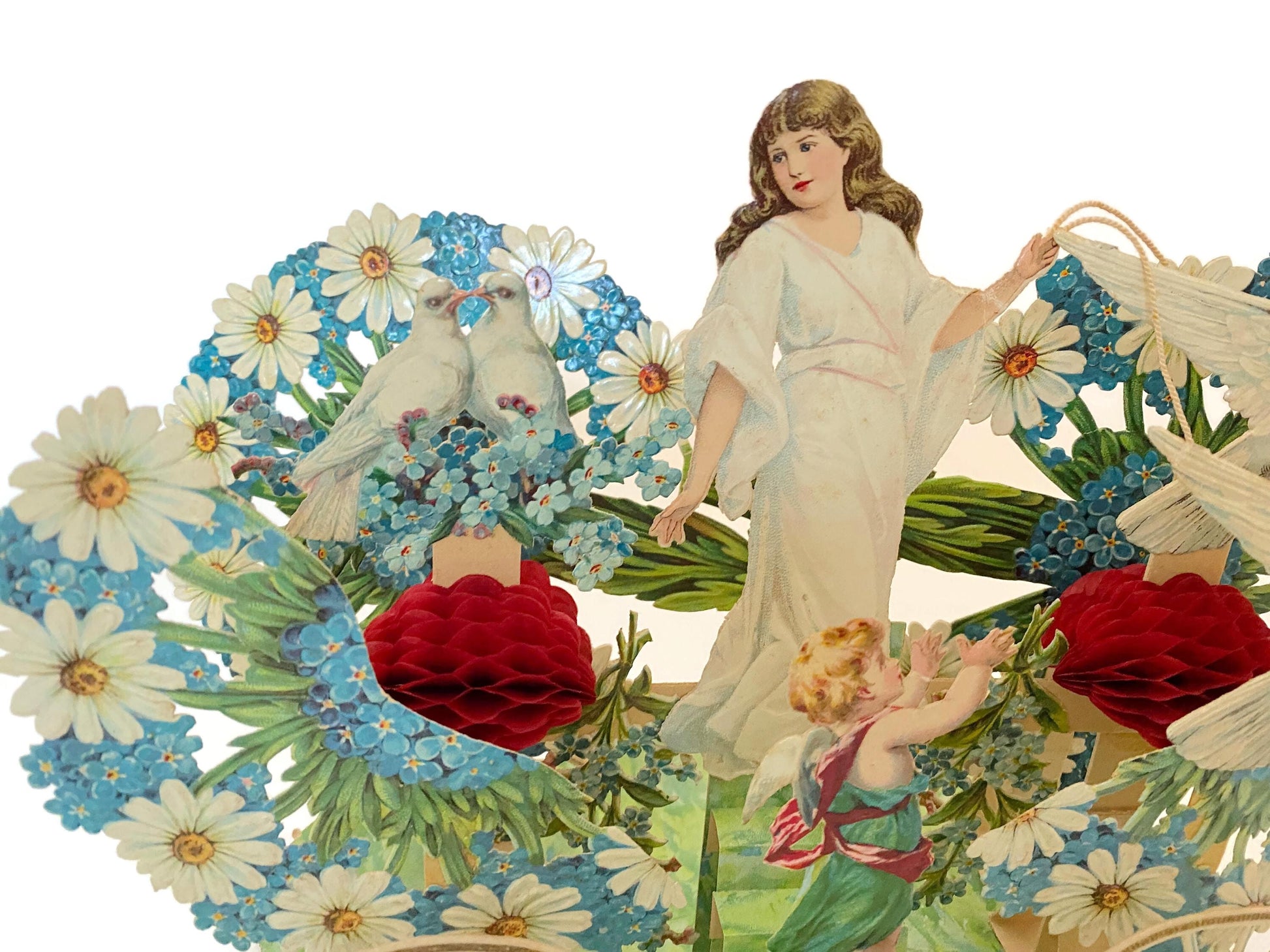 Antique Valentine's Day Card, Pop Out Display Card at Duckwells