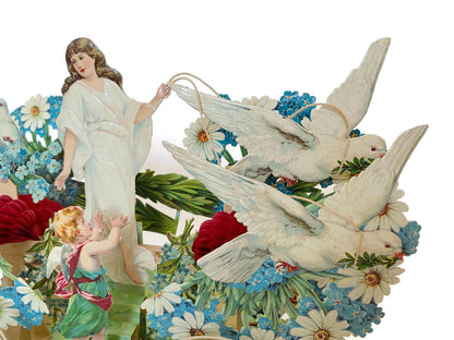 Antique Valentine's Day Card, Pop Out Display Card at Duckwells