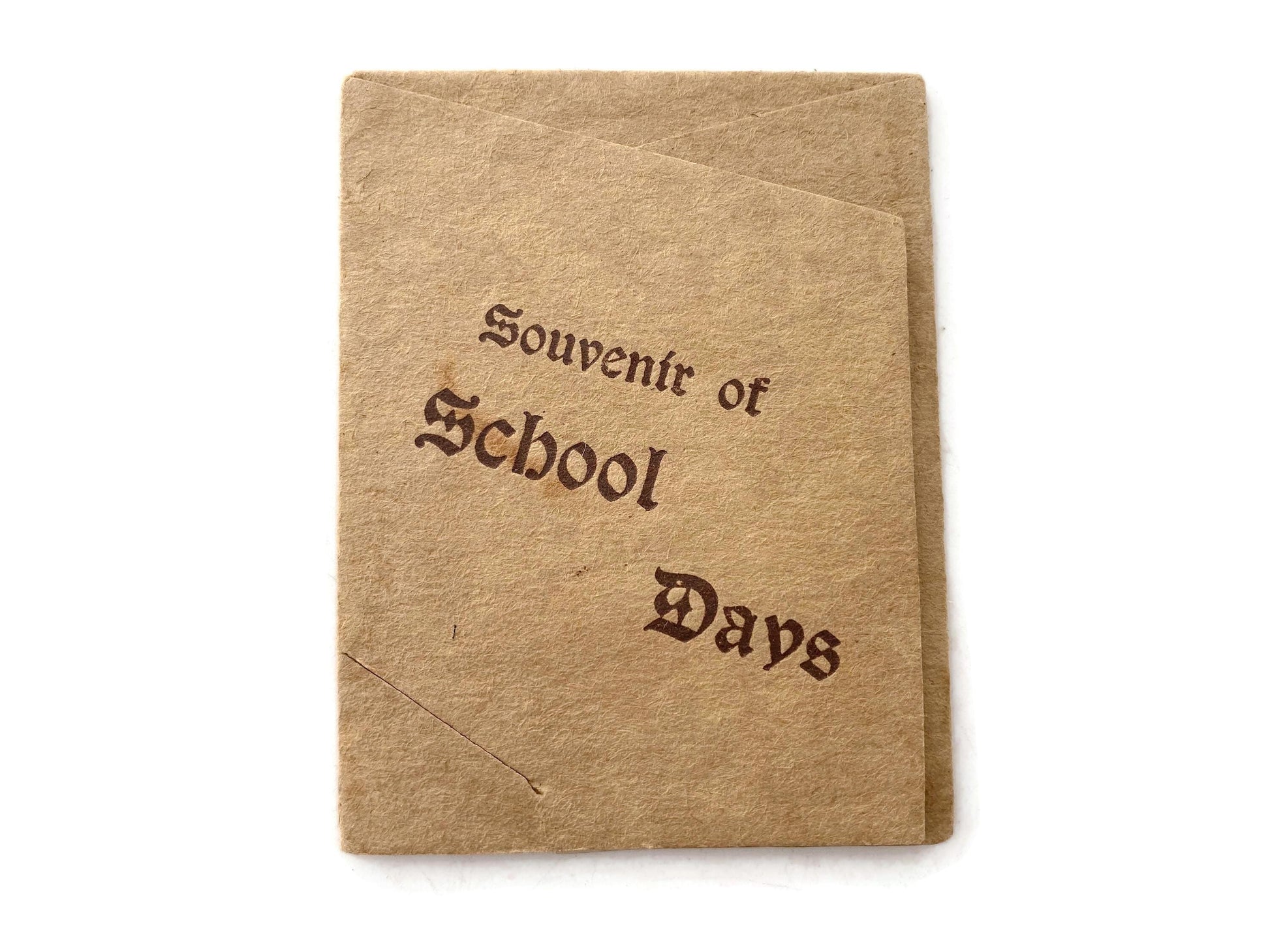 Antique Photograph School Days Souvenir Postcard at Duckwells