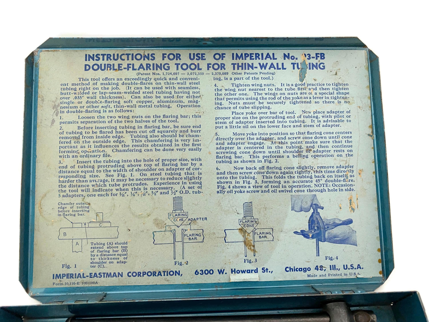 1950s Imperial Tubing Flaring Tool Kit at Duckwells