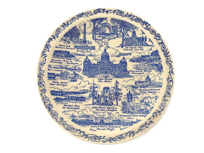 Vintage Iowa Plate by Vernon Kilns at Duckwells