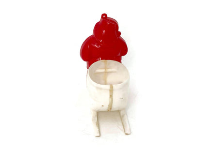 Midcentury Santa Claus Plastic Candy Container at Duckwells