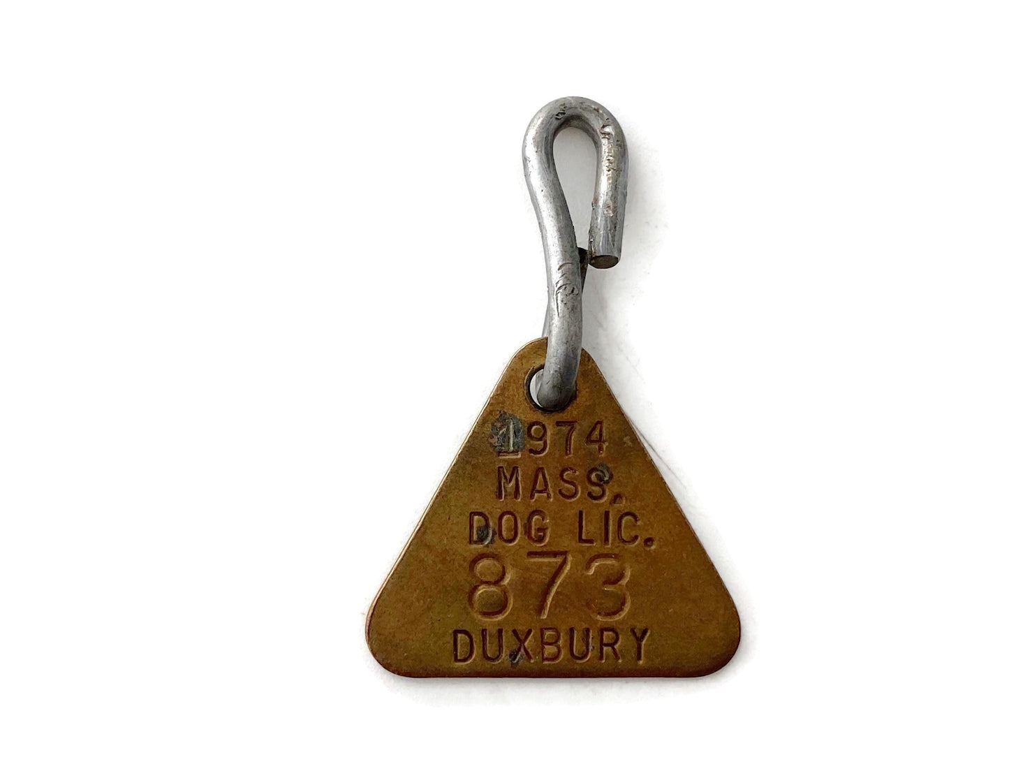 Vintage Duxbury Brass Dog License at Duckwells