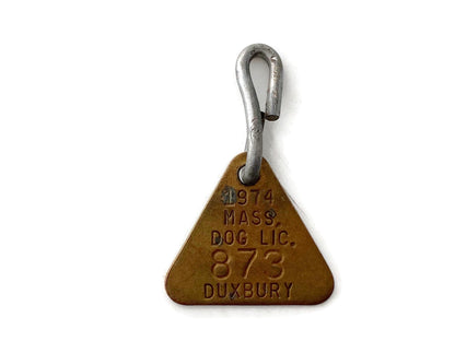 Vintage Duxbury Brass Dog License at Duckwells