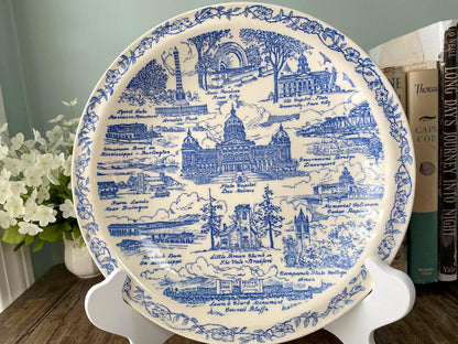 Vintage Iowa Plate by Vernon Kilns at Duckwells