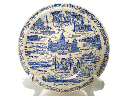 Vintage Iowa Plate by Vernon Kilns at Duckwells
