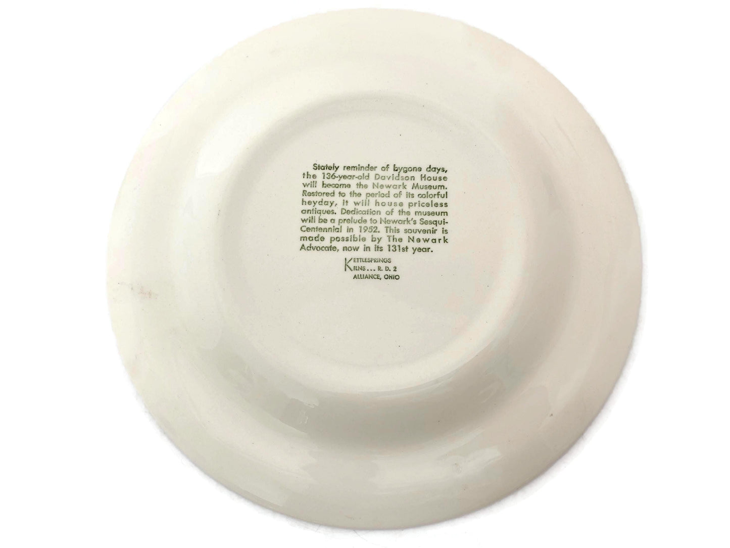Vintage Newark New Jersey Calendar Plate at Duckwells