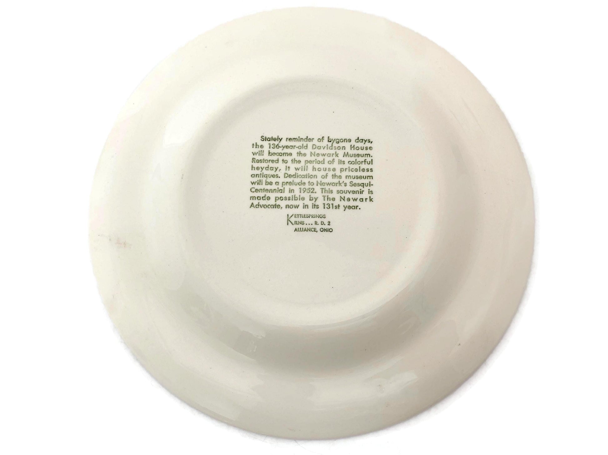 Vintage Newark New Jersey Calendar Plate at Duckwells