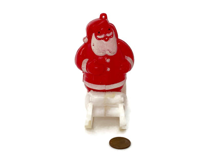 Midcentury Santa Claus Plastic Candy Container at Duckwells