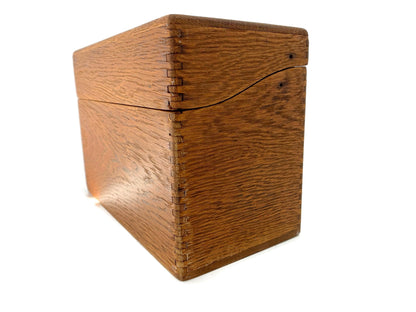 Midcentury Large Wood Index Box at Duckwells