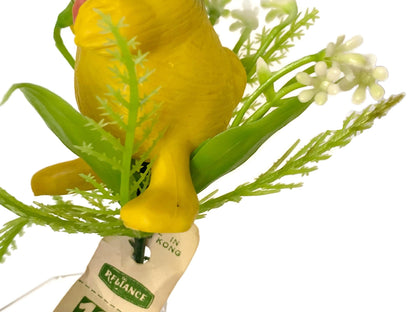 Vintage Duck and Chick Floral Picks, Springtime Kitsch at Duckwells