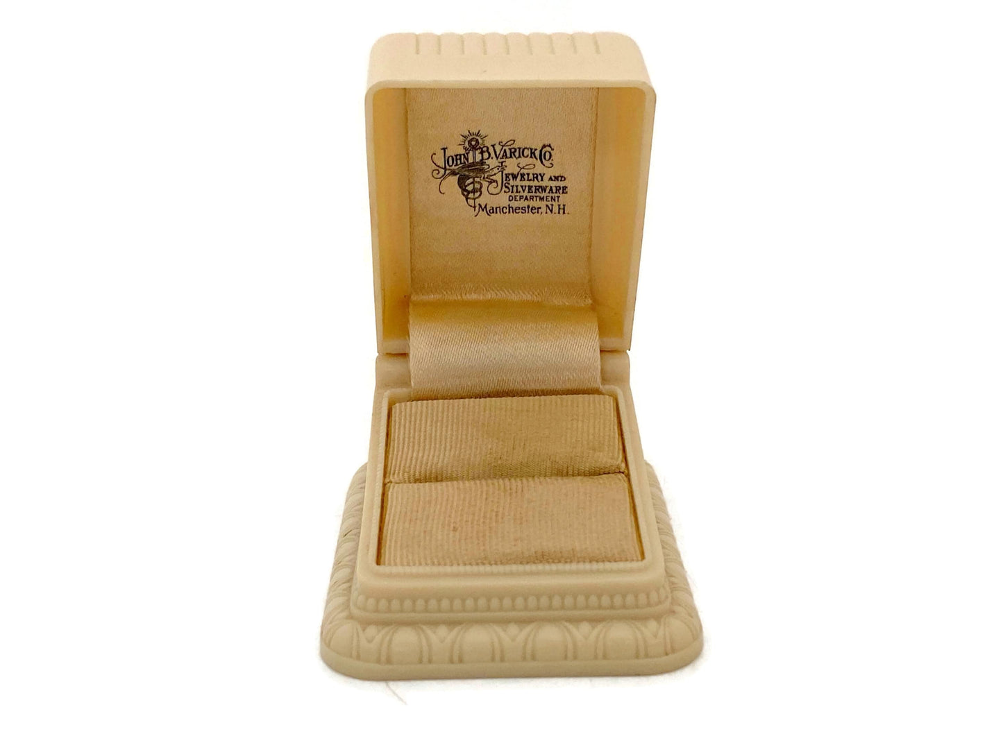 Antique Ring Box, Celluloid with Store Logo at Duckwells