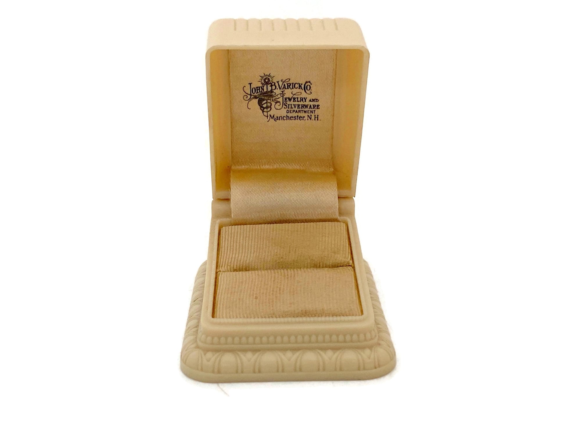 Antique Ring Box, Celluloid with Store Logo at Duckwells