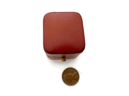 Antique Tiffany & Co. Jewel Box, Red Leather with Silk Interior at Duckwells