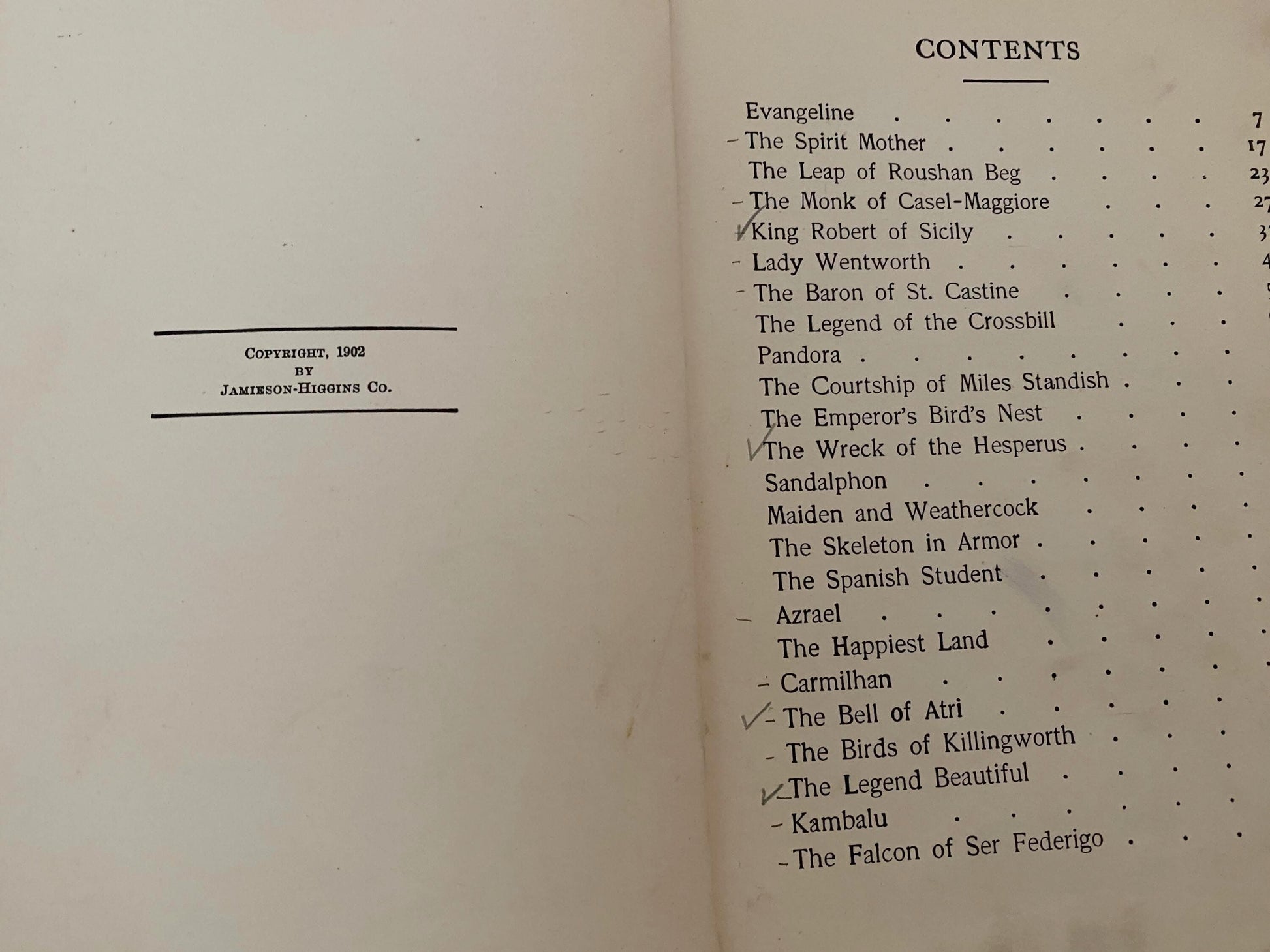 Antique Book, Tales from Longfellow at Duckwells