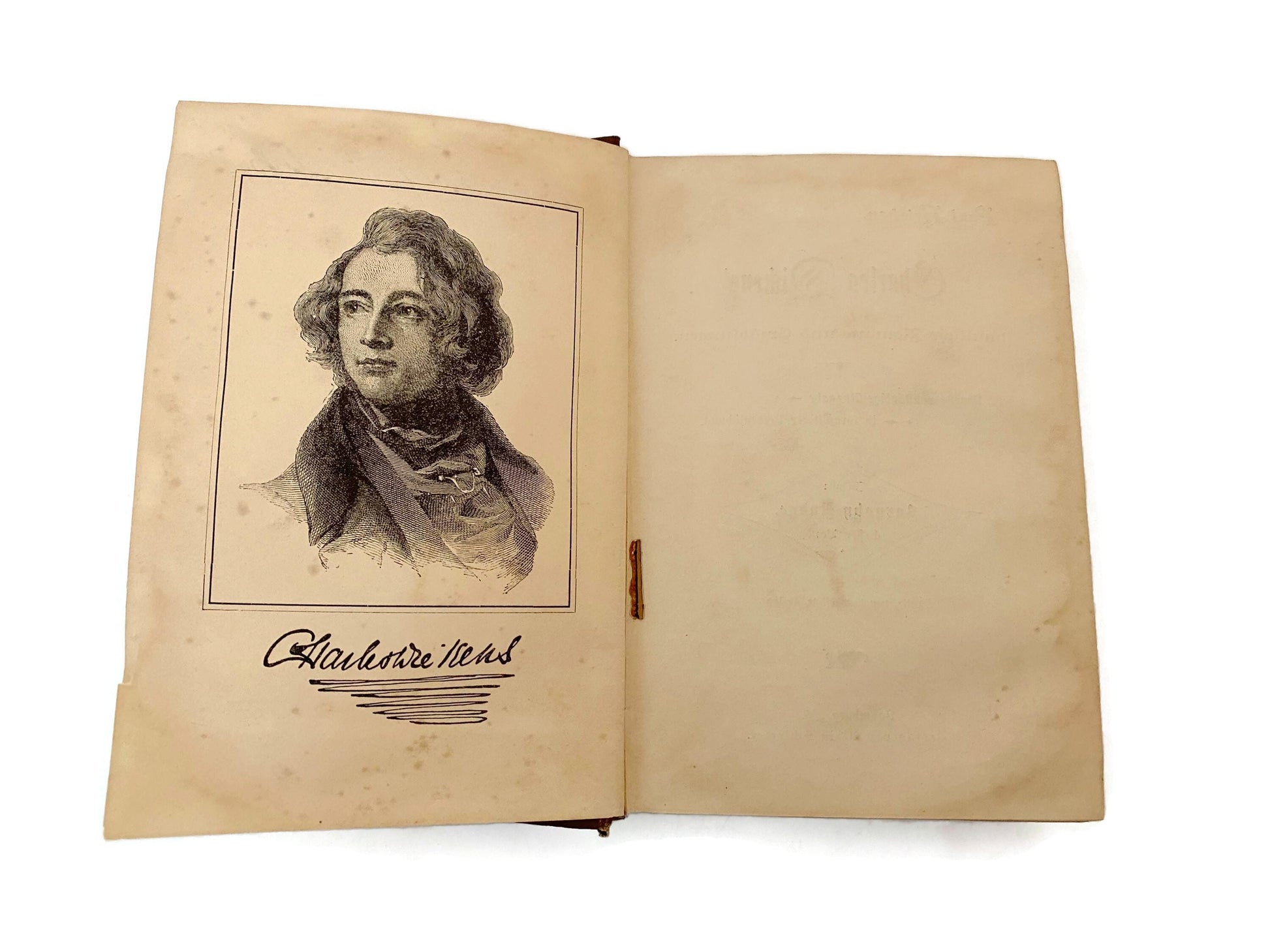 Antique German Edition of Charles Dickens' Novel, Barnaby Rudge at Duckwells