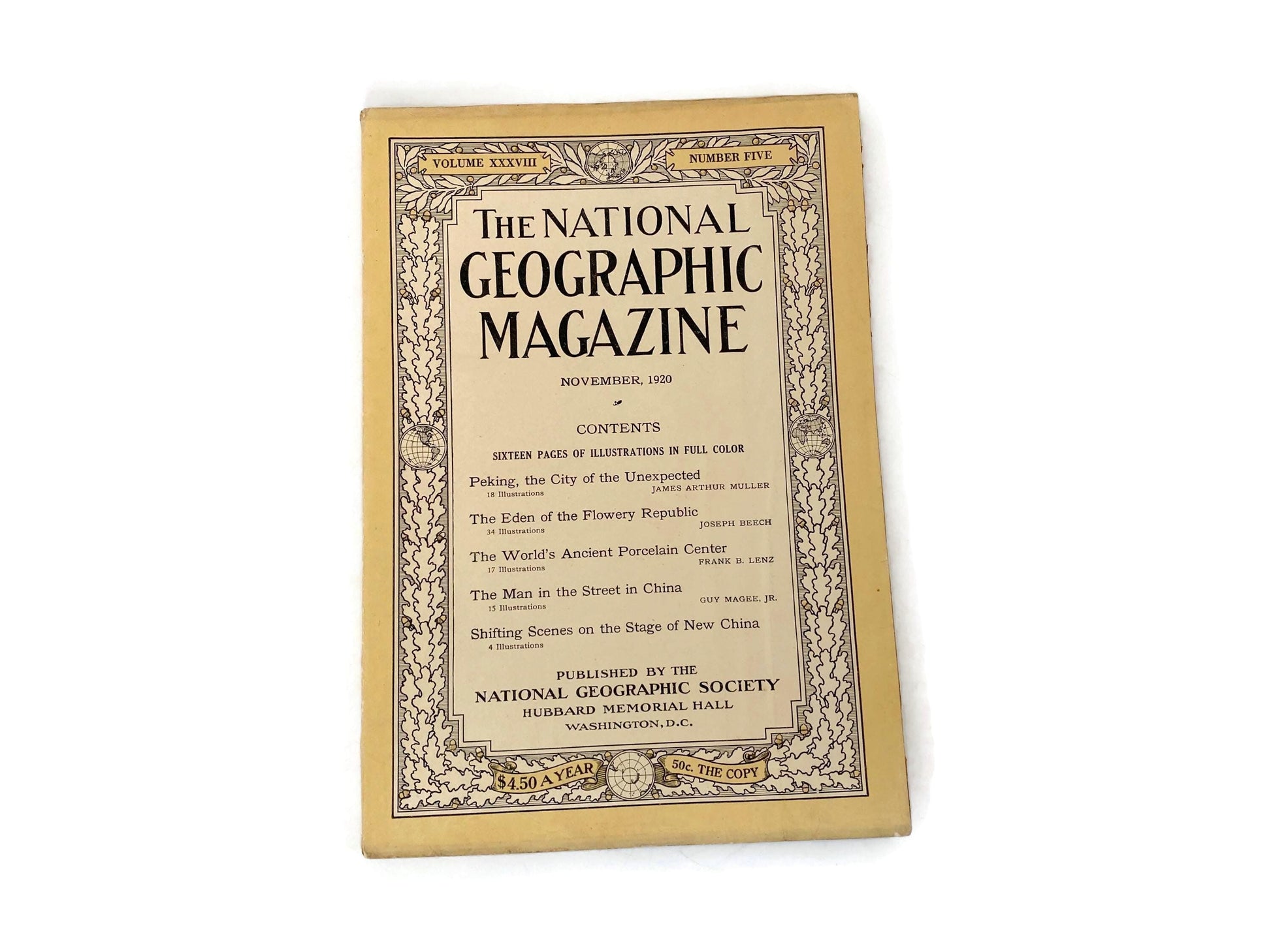 Antique National Geographic Magazine, November 1920 at Duckwells