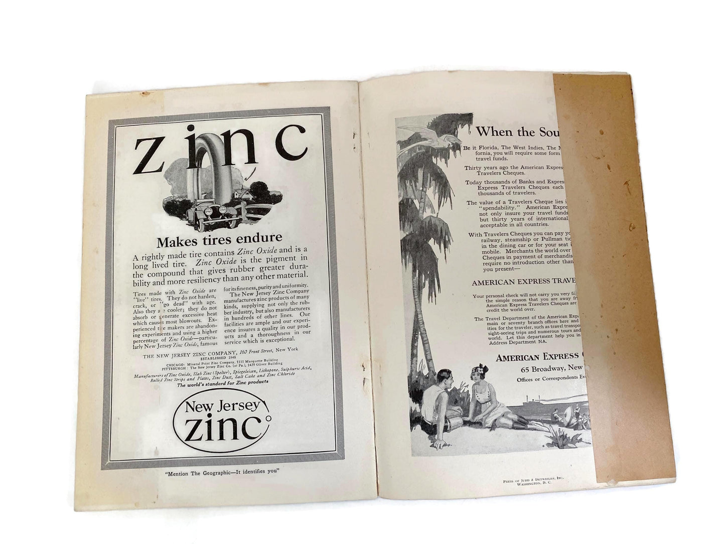 Antique National Geographic Magazine, November 1920 at Duckwells