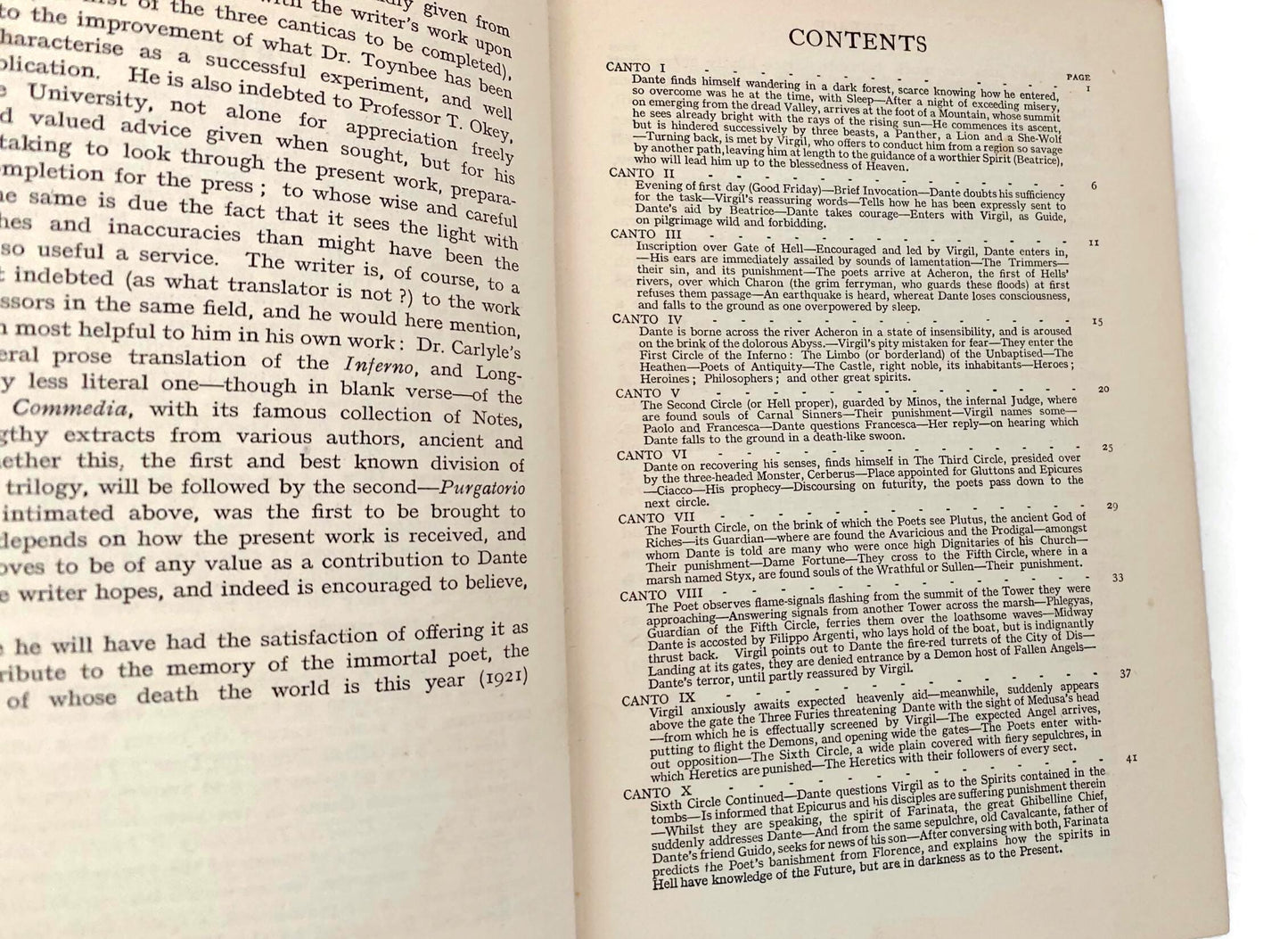 Antique Book, The Inferno of Dante Alighieri, 1922 at Duckwells