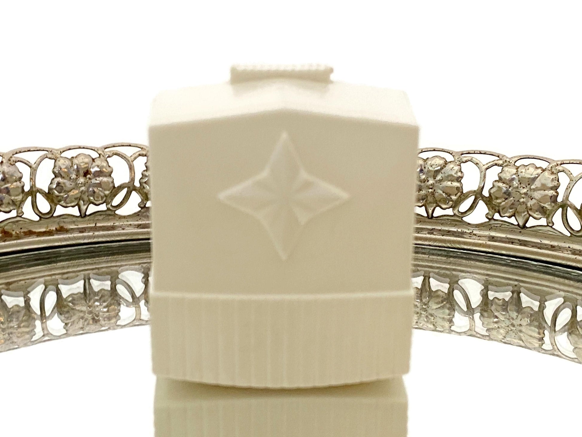 Midcentury Ring Box, Celluloid with Atomic Star at Duckwells