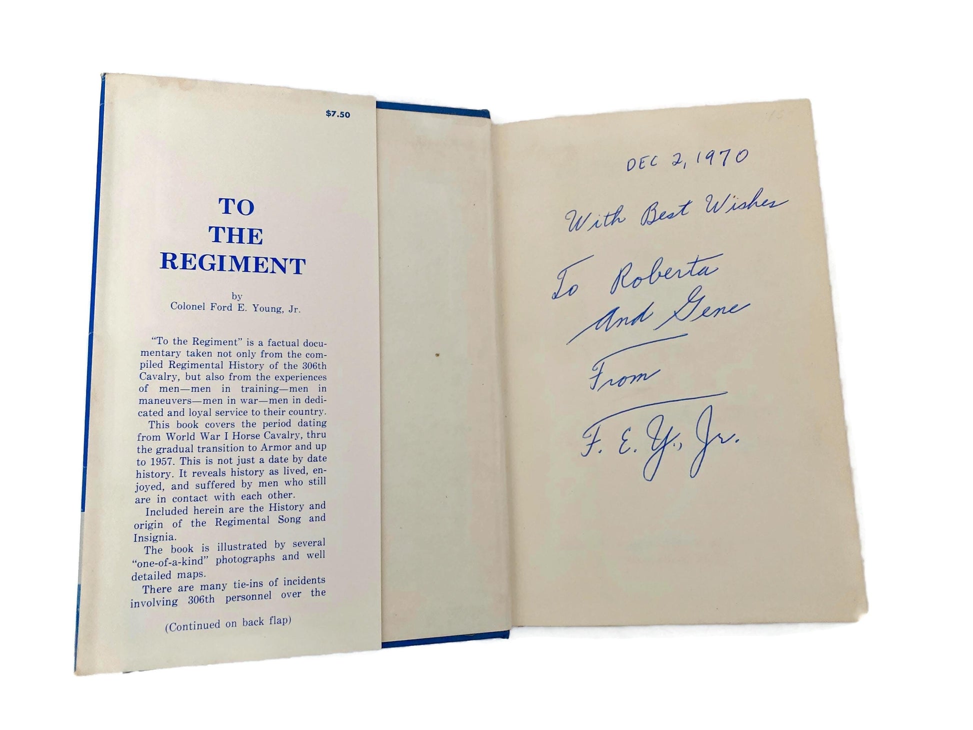 Vintage Military History Book, To The Regiment at Duckwells