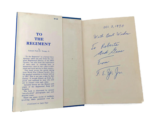 Vintage Military History Book, To The Regiment