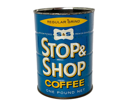 Midcentury Stop & Shop Coffee Tin Can at Duckwells