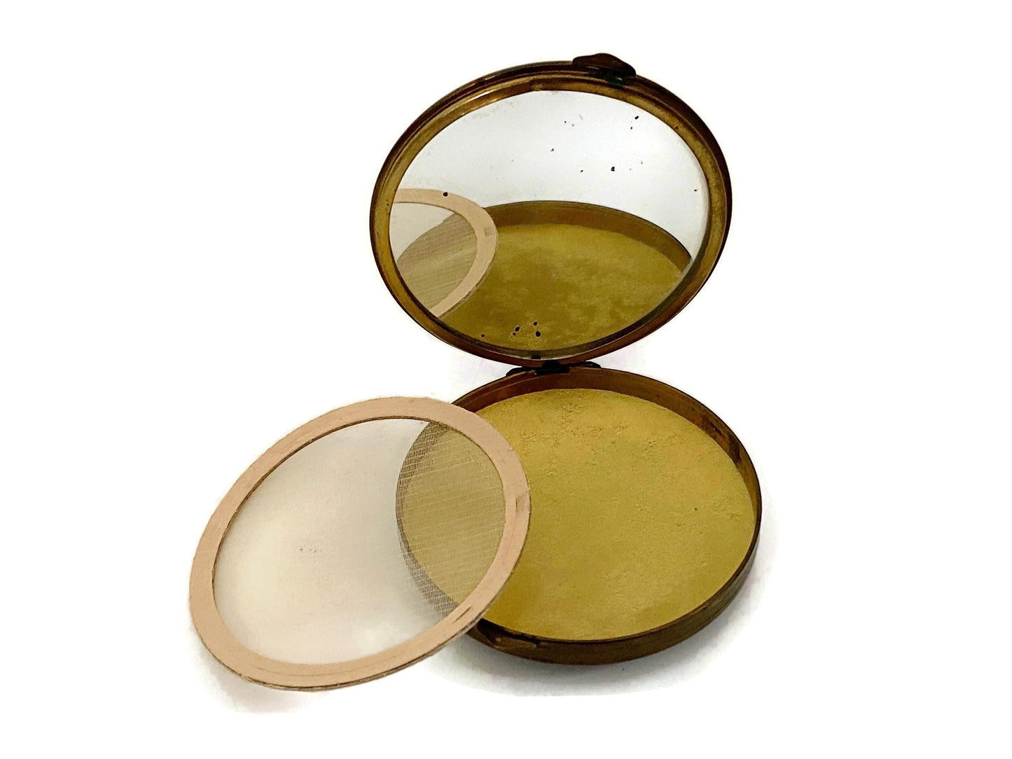 Midcentury Notre Dame Mirrored Compact at Duckwells