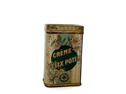 Antique French Grocery Tin Can