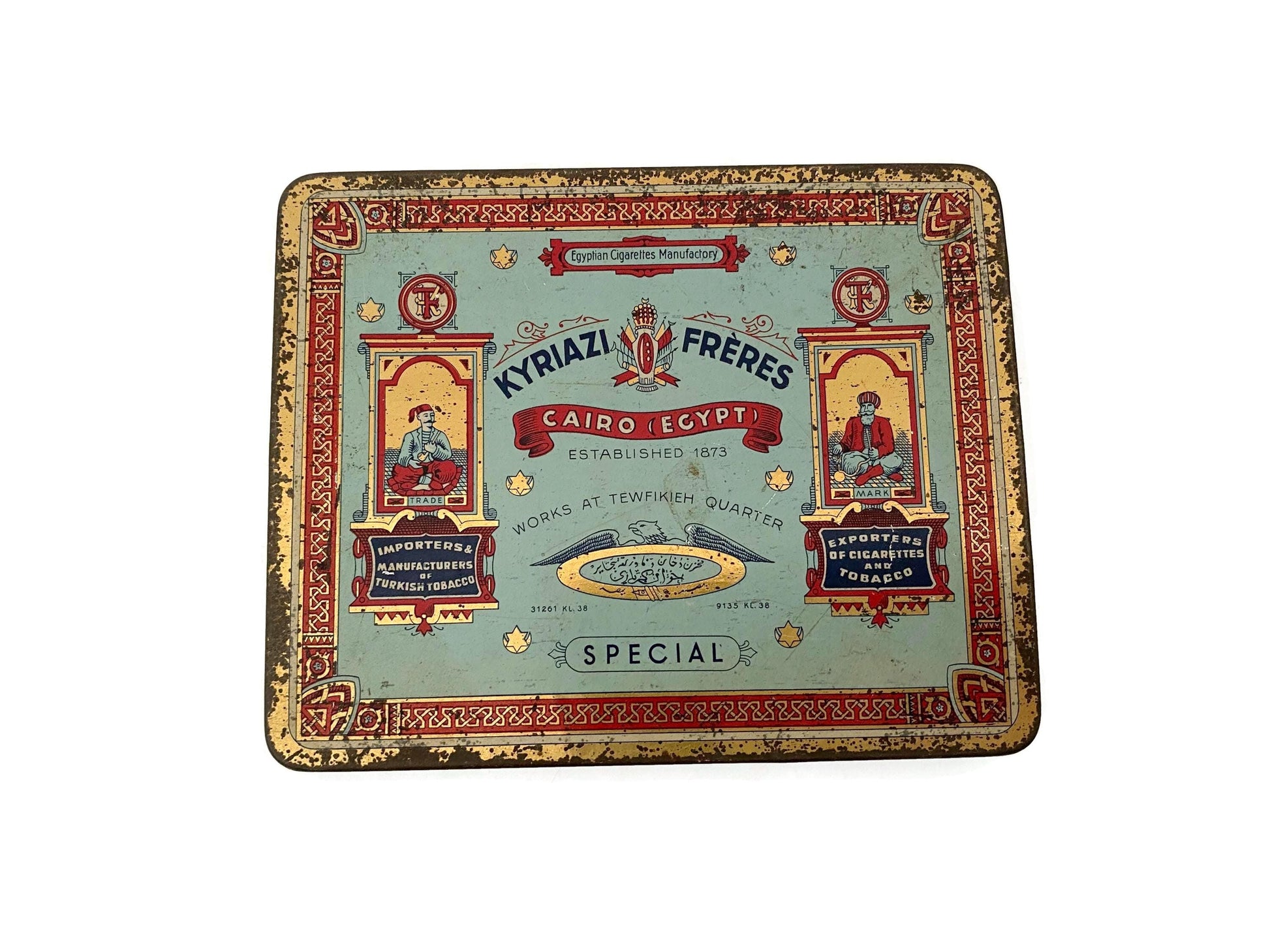 Antique Kyriazi Freres of Cairo Egypt Tin at Duckwells