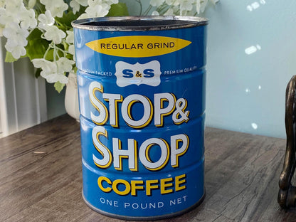 Midcentury Stop & Shop Coffee Tin Can at Duckwells