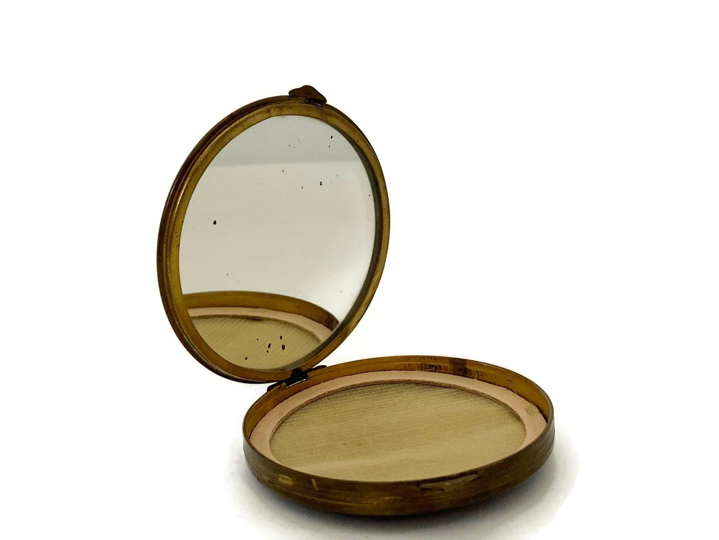 Midcentury Notre Dame Mirrored Compact at Duckwells