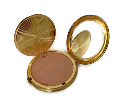 Vintage Lions International Mirrored Powder Compact at Duckwells
