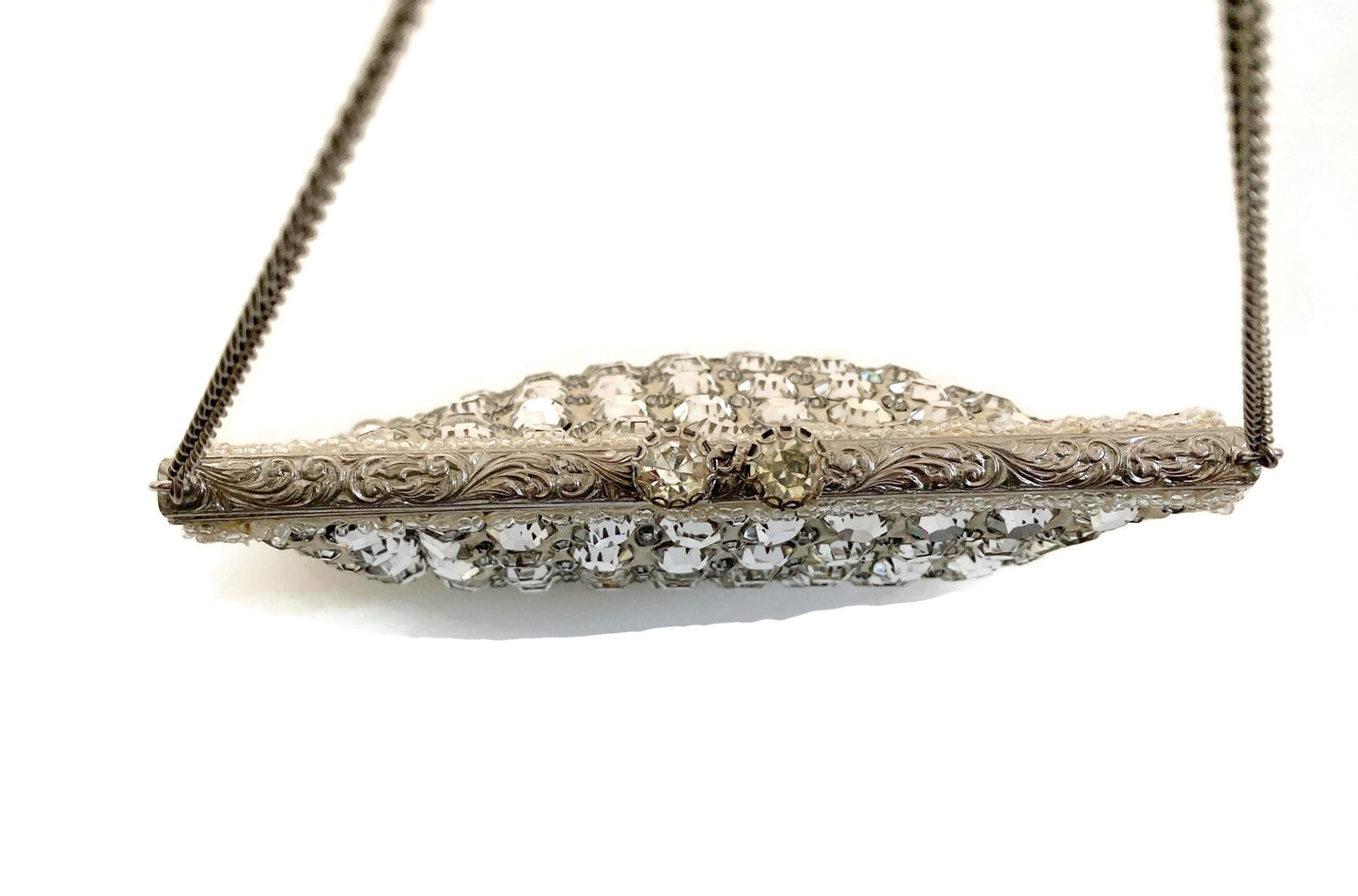 Vintage Rhinestone Beaded Evening Bag by Cyreld Paris at Duckwells