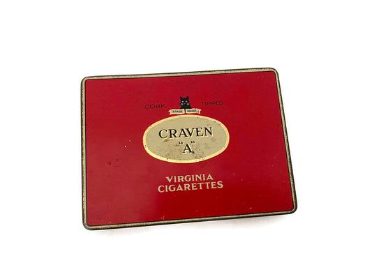 Antique Tin Raven Virginia Container at Duckwells