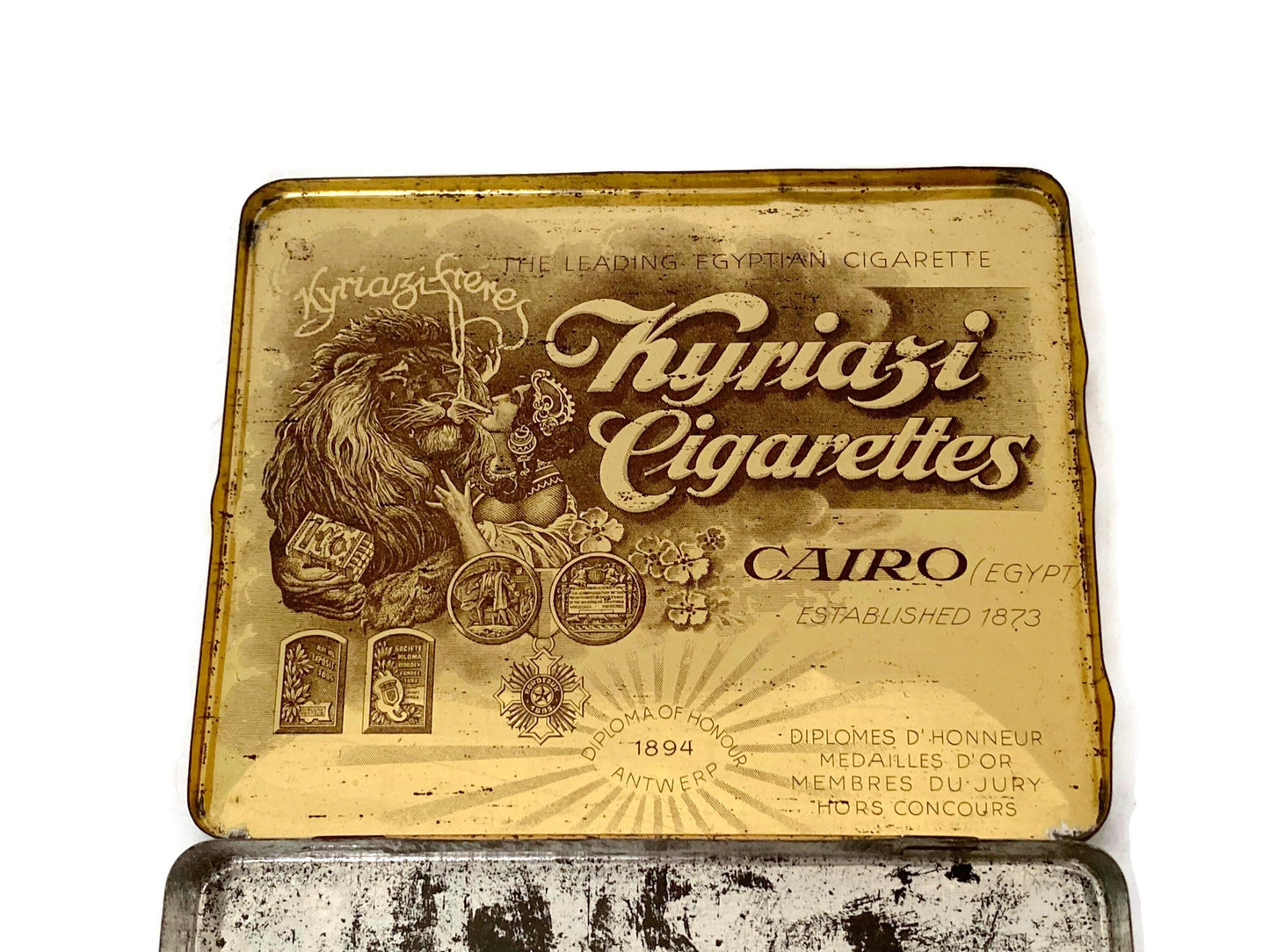 Antique Kyriazi Freres of Cairo Egypt Tin at Duckwells