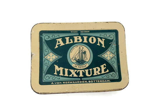 Vintage Tobacco Concave Tin at Duckwells