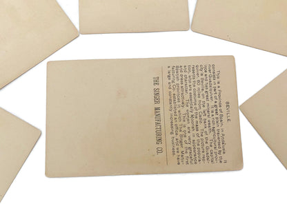 Antique Singer Sewing Advertising Cards, Spain Collectibles at Duckwells