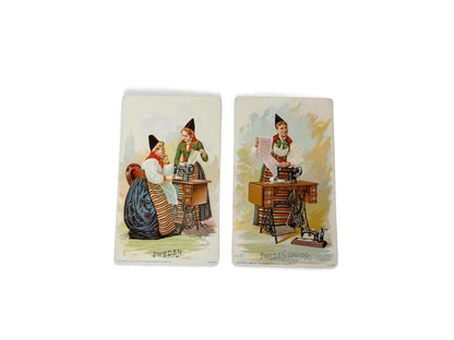 Antique Singer Sewing Advertising Cards, Swedish Collectibles at Duckwells