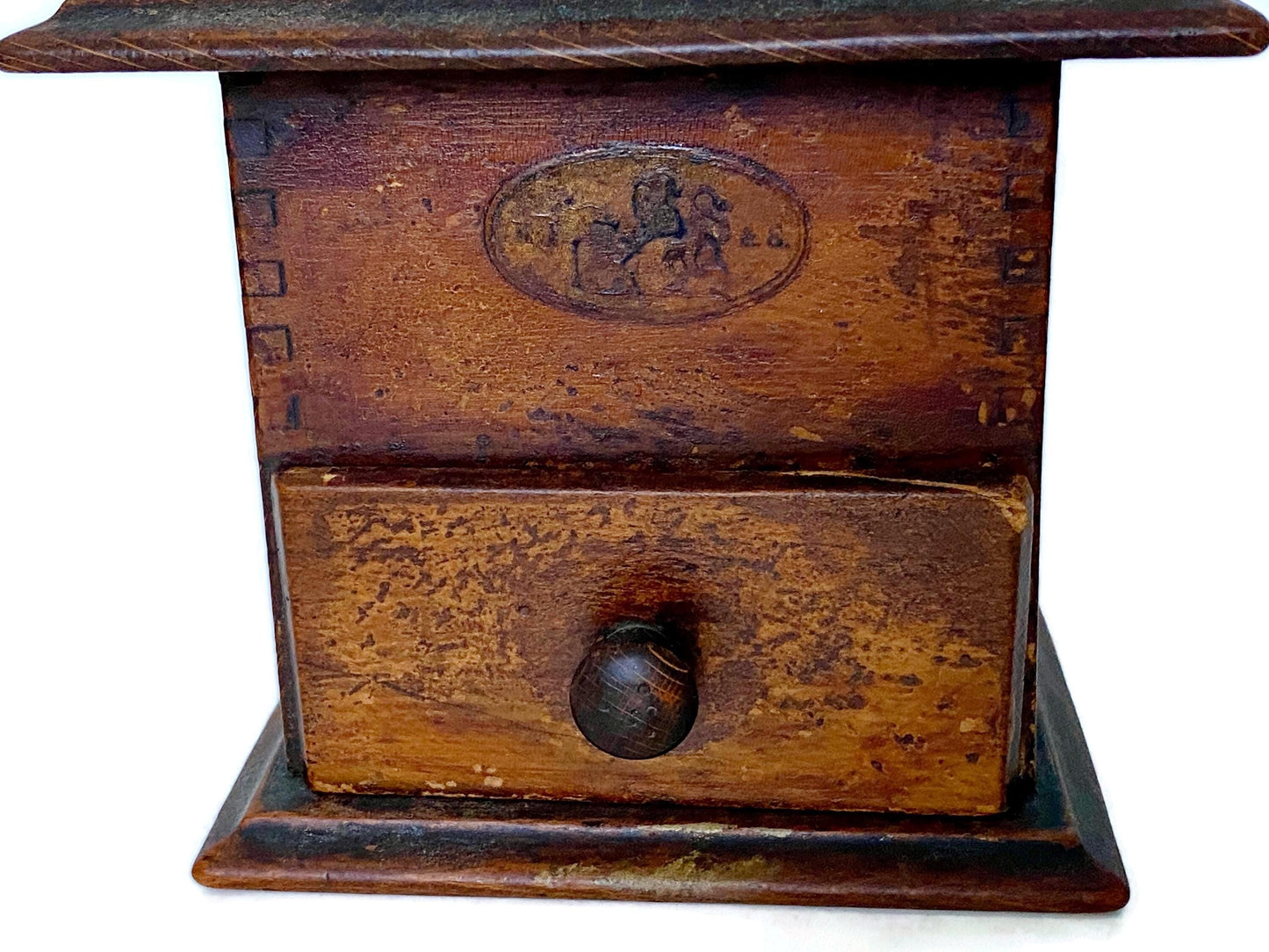 Vintage Coffee Grinder, European Hand Crank at Duckwells