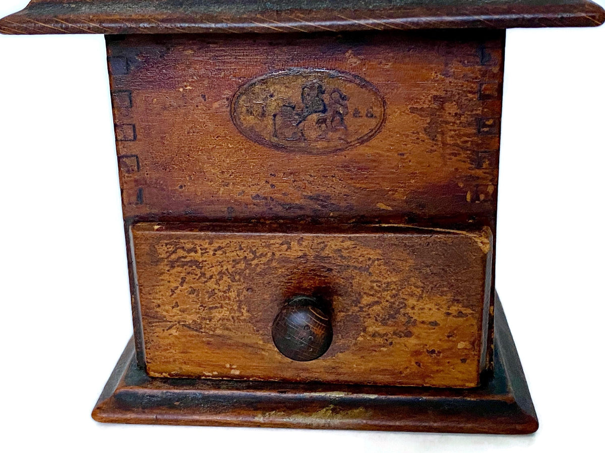 Vintage Coffee Grinder, European Hand Crank at Duckwells
