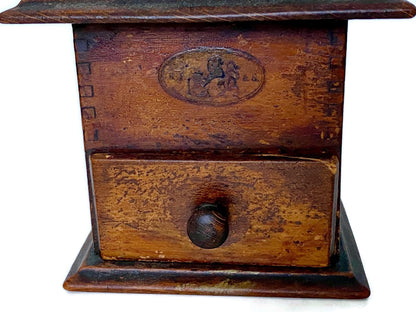 Vintage Coffee Grinder, European Hand Crank at Duckwells