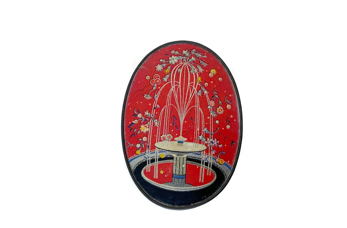 Rare, vintage Duska Face Powder, 1928 Art Nouveau at Duckwells