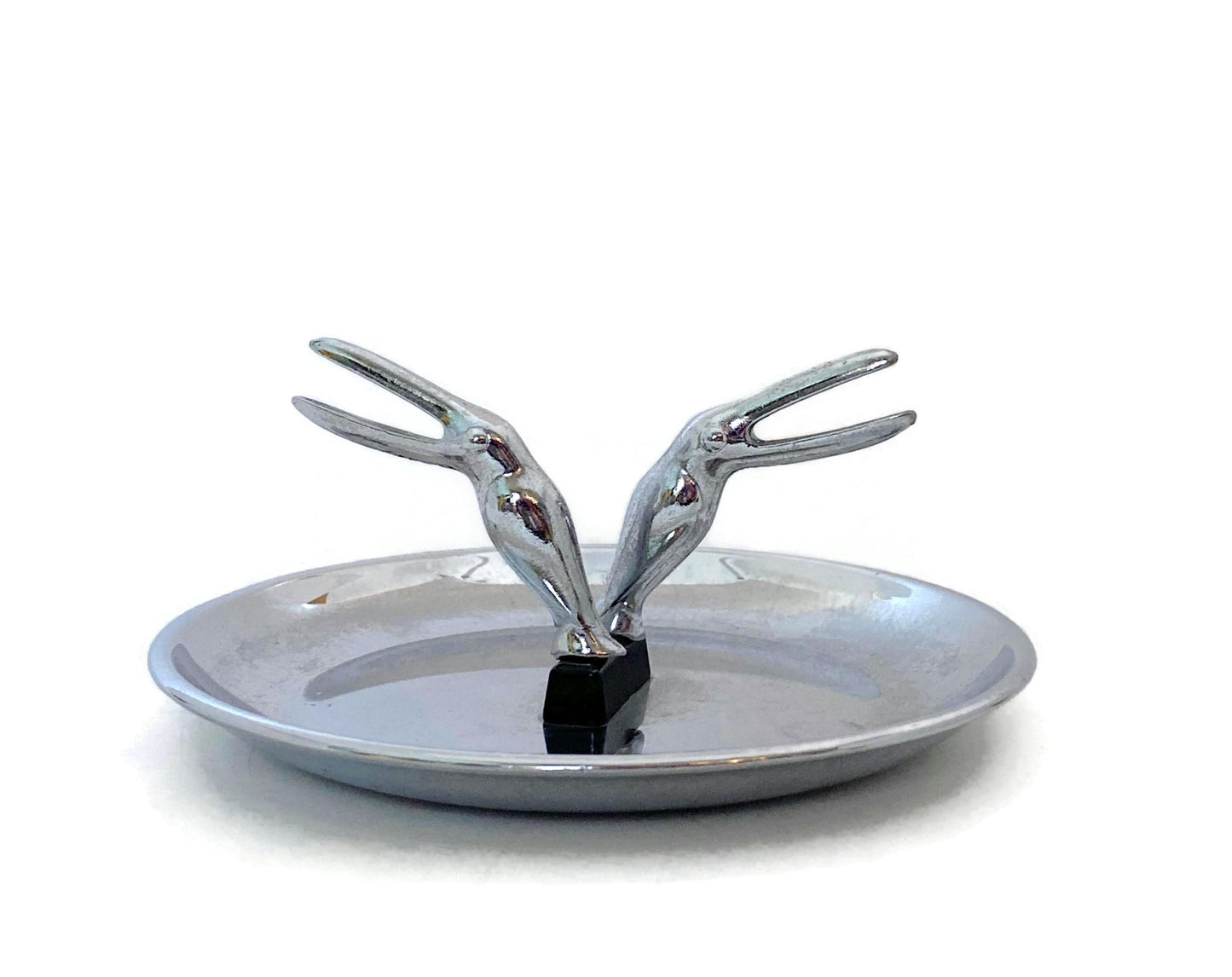 Midcentury Chrome Ashtray, Pincherette by Hamilton at Duckwells