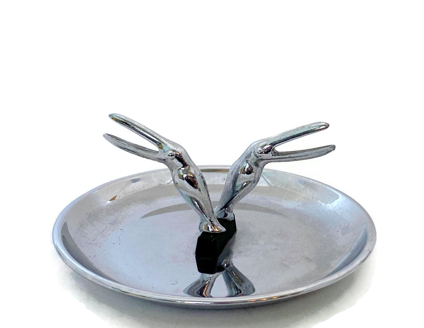 Midcentury Chrome Ashtray, Pincherette by Hamilton at Duckwells