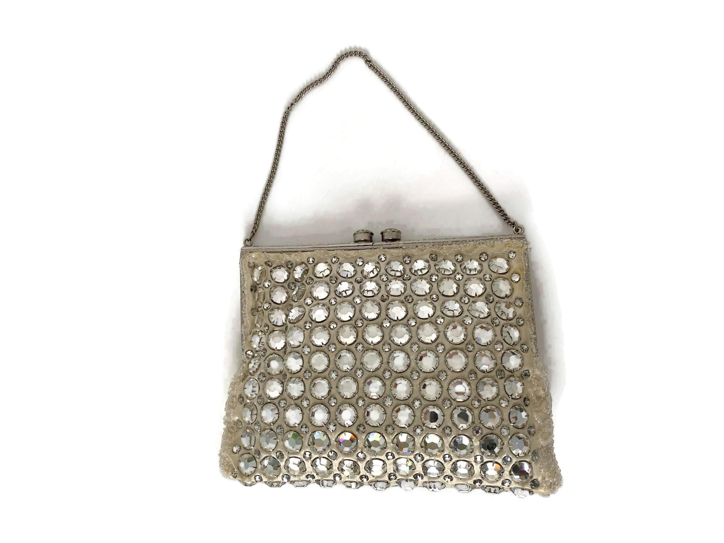 Vintage Rhinestone Beaded Evening Bag by Cyreld Paris at Duckwells