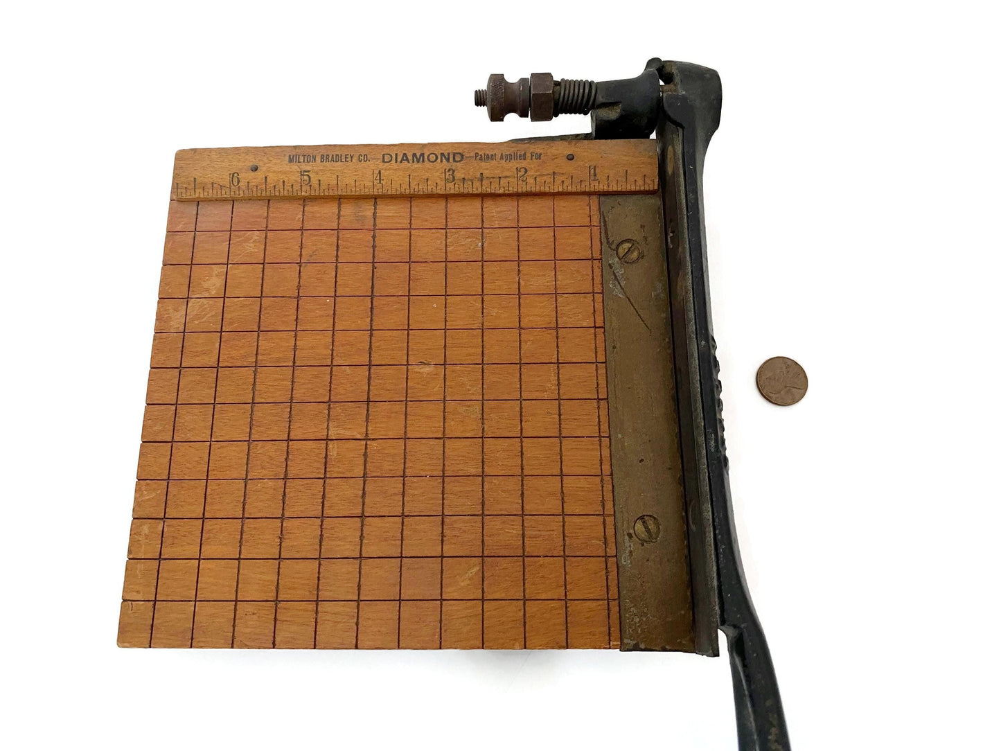 Antique Small Paper Cutter by Milton Bradley at Duckwells